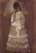 Edgar Degas The woman take the telescope look at the opera USA oil painting artist
